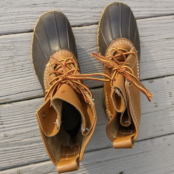 LL Bean Waterproof Leather Bean Boots Size 6M - Picture 6 of 8
